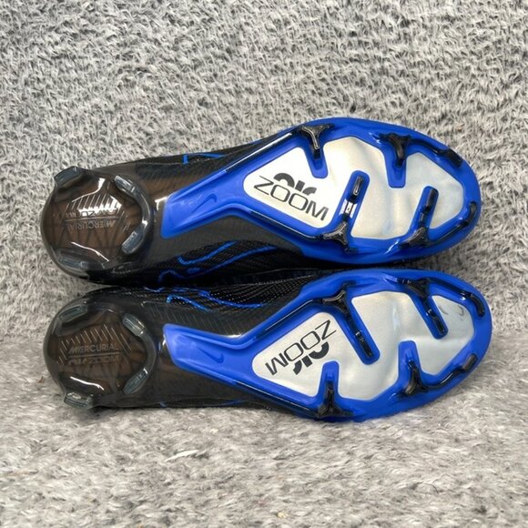 Nike Zoom Mercurial Vapor 15 Elite FG Size 7.5 Men Black Blue DJ4978-040 - Picture 6 of 7